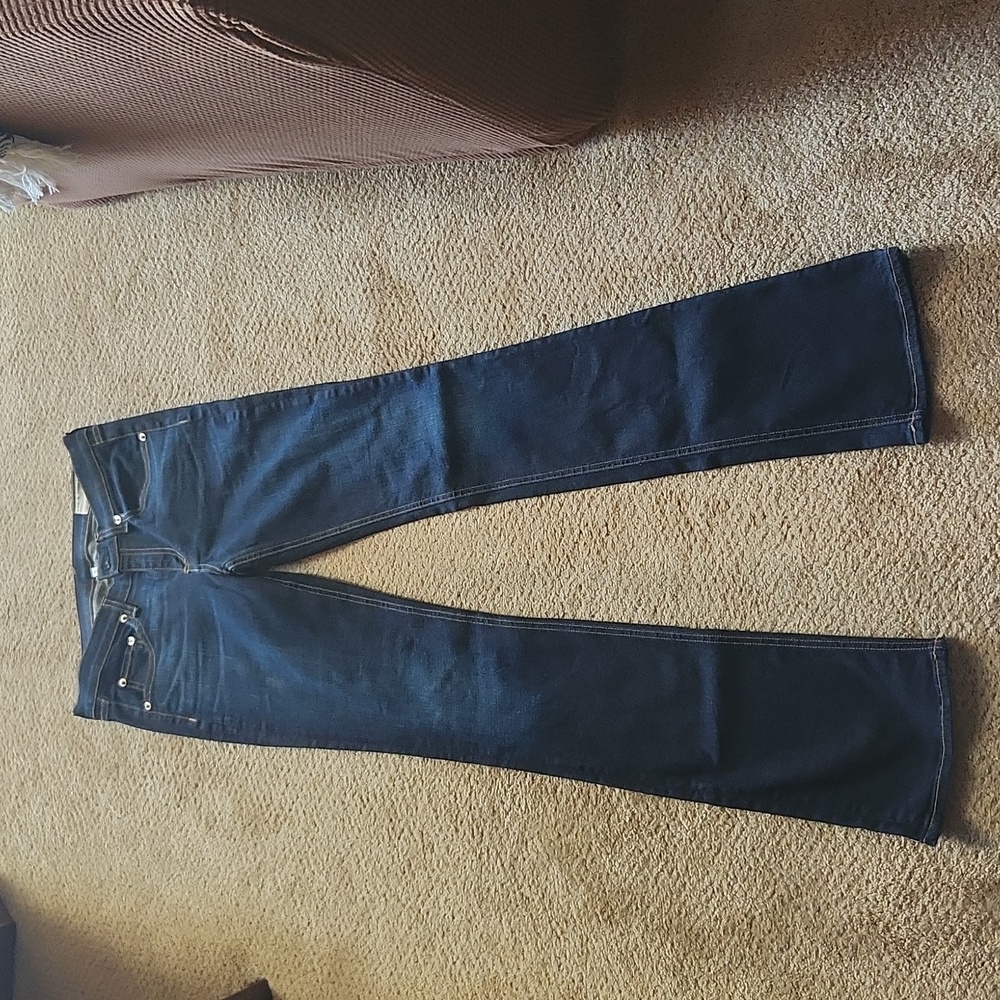 Rag and Bone Stilleto Boot Cut Jeans in Kensington Dark Wash NWOT Size 27